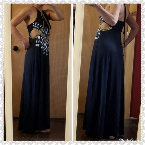 cut out waist maxi dress - Picture 4 of 8